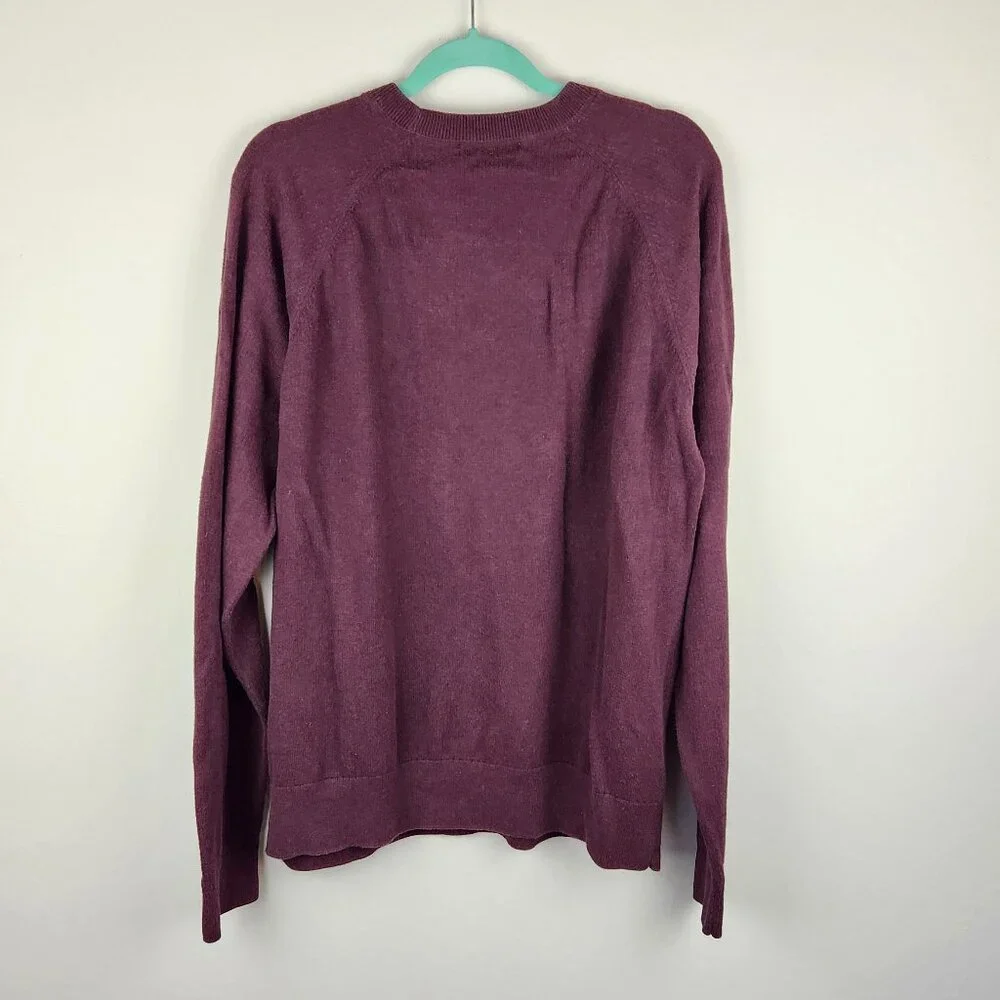 HOPE Stockholm Unisex Knit Crewneck Rule Sweater Burgundy sz 50 (US L)